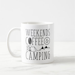 Weekends Coffee And Camping Mug