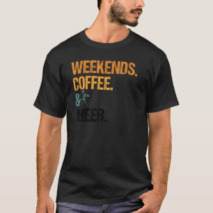 Weekends Coffee And Cheer Mom Cheerleading Mother T-Shirt