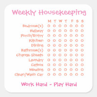 Weekly Chores List