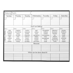 Weekly Emotion Calendar V2 - Personalize Notepad