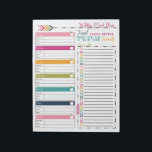 Weekly Meal Planner Notepad<br><div class="desc">This is the perfect way to keep track of your weekly meals for your family. Easily tears away to take with you on your shopping trips and then hang on your fridge or in your pantry.</div>