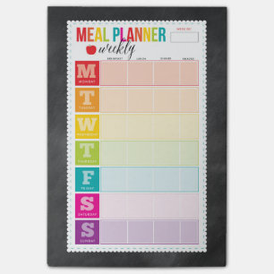 Weekly Meal Planning Post-it Notes