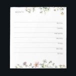 Weekly Organizer and Planner -  Wildflower Meadow Notepad<br><div class="desc">Weekly Organizer and Planner -  Wildflower meadow</div>