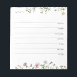 Weekly Organizer and Planner -  Wildflower Meadow Notepad<br><div class="desc">Weekly Organizer and Planner -  Wildflower meadow</div>