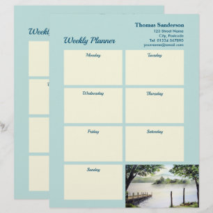 Weekly Planner Derwentwater Lake District Cumbria Letterhead