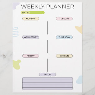 Weekly Planner Letterhead