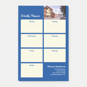 Weekly Planner New Bedford Massachusetts Painting Post-it Notes