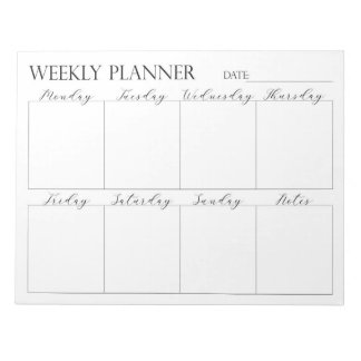 Weekly Planner, Notepad