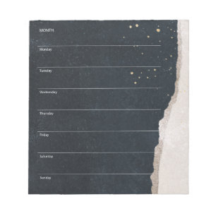 Weekly Planner Organizer To Do List Modern Notepad