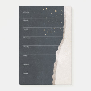Weekly Planner Organizer To Do List Modern Post-it Notes