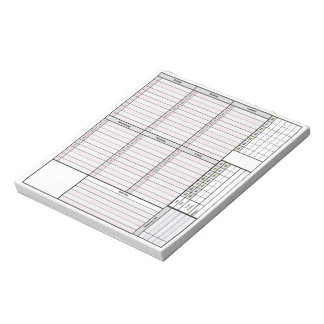 Weekly Planner Page w/ tracker & month grid Notepad