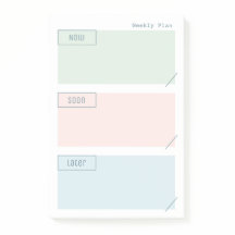Weekly Planner Post It Notes