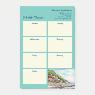 Weekly Planner Runswick Bay Yorkshire England  Post-it Notes