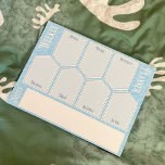 Weekly Planner Sheets Floral Notepad<br><div class="desc">Start planning your week with our Blue Weekly Planner Horizontal Sheets Notepad that can sit at your desk, and always be there helping you plan your days.
Get more organized, with your weekly planner horizontal layout, while also enjoying the soft blue colours, and the leafy background.</div>
