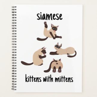 weekly planner,siamese cat planner