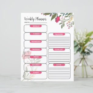 Weekly Planner Template 