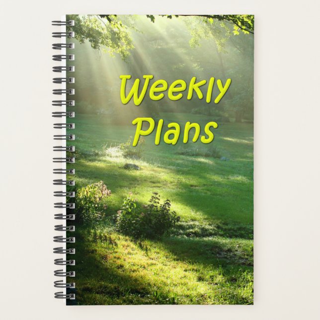 Weekly Plans Simple Heaven's Light Design Planner (Front)