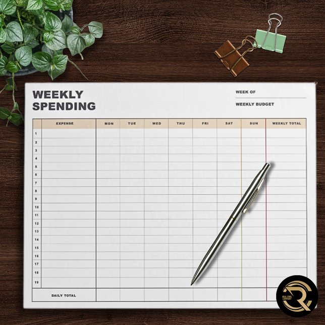 Weekly Spending Tracker  Notepad (Creator Uploaded)