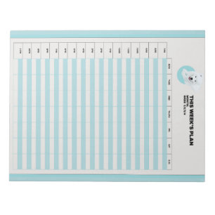 Weekly Study Planner Notepad