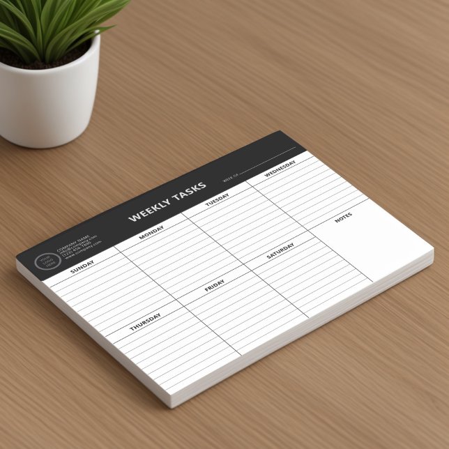 Weekly Task Scheduler Tear-Away Business Planner Notepad (Creator Uploaded)