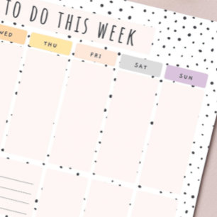 Weekly To Do List Notepad