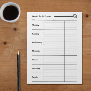 Weekly To-do Planner Notepad