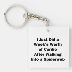 Week's Worth of Cardio Keychain