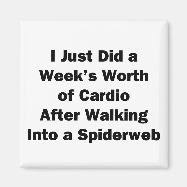 Week's Worth of Cardio Magnet (Front)