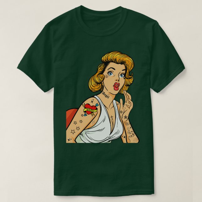 WEEN Tattoo Lady T-Shirt (Design Front)