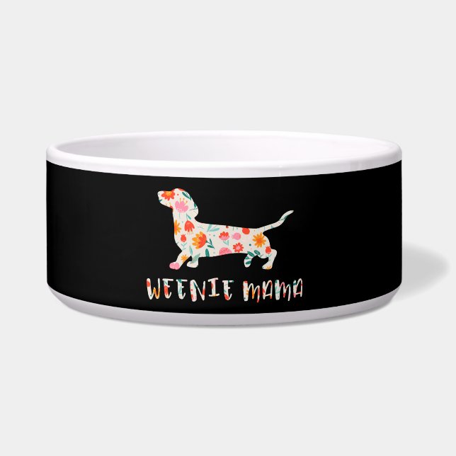 Weenie Mama Dachshund floral (Front)