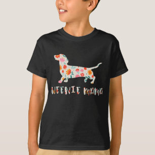 Weenie Mama Dachshund floral T-Shirt