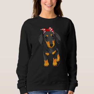 Weenie Mama Doxie Dachshund Cut Weiner Dog Mom Mot Sweatshirt