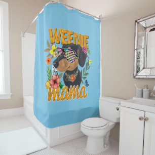 WEENIE MAMA SHOWER CURTAIN