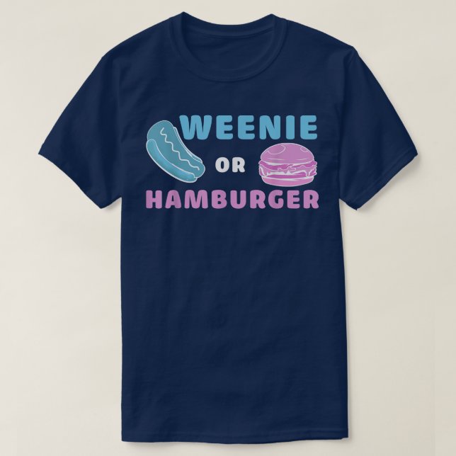 Weenie Ou Hamburger Drôle T-Shirt De Révélation De (Design devant)