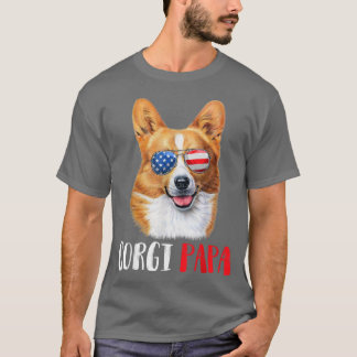 Weenie Papa Corgi Dad Dog Corgi Lovers T-Shirt