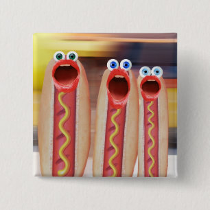 Weenie People 2 Inch Square Button