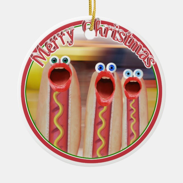 Weenie People Ceramic Ornament (Front)