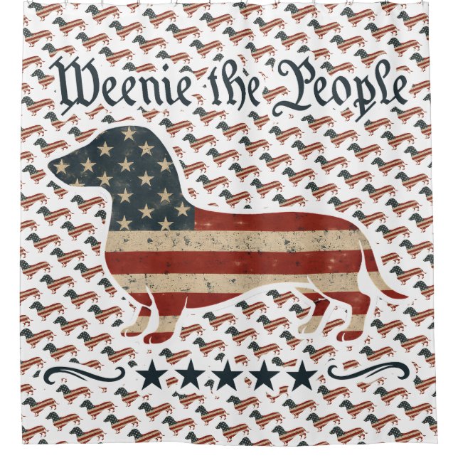 Weenie The People Dachshund 4th Of July (Front)