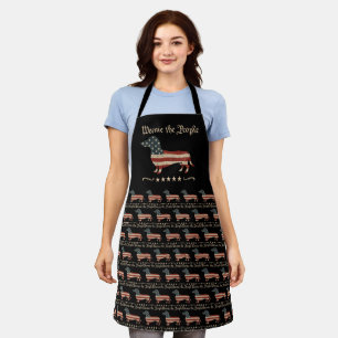 Weenie The People Dachshund 4th Of July Apron