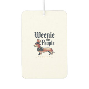 Weenie the People Patriotic Dachshund T-Shirt_1 Air Freshener
