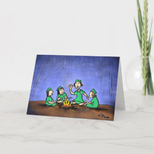 Weenii vert carte de voeux de "un s'more"
