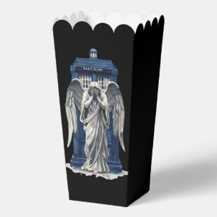 Weeping Angel with Blue Police Box 1