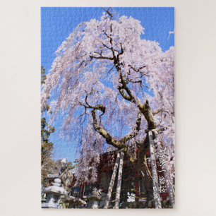 Weeping cherry tree ("Nara Ichiban-Zakura") Jigsaw Puzzle