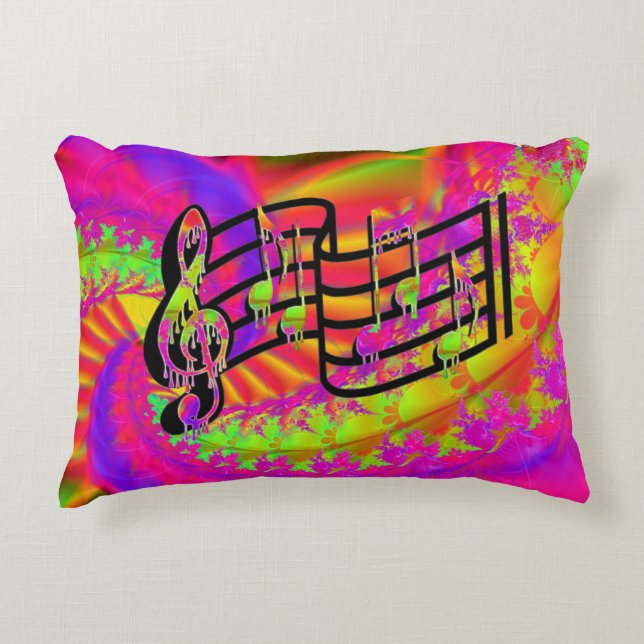 Weeping Guitar Decorative Pillow (Front)
