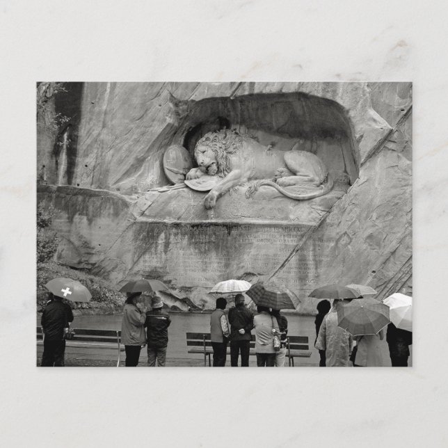 Weeping Lion Postcard (Front)