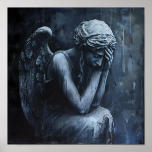 Weeping Stone Angel Poster