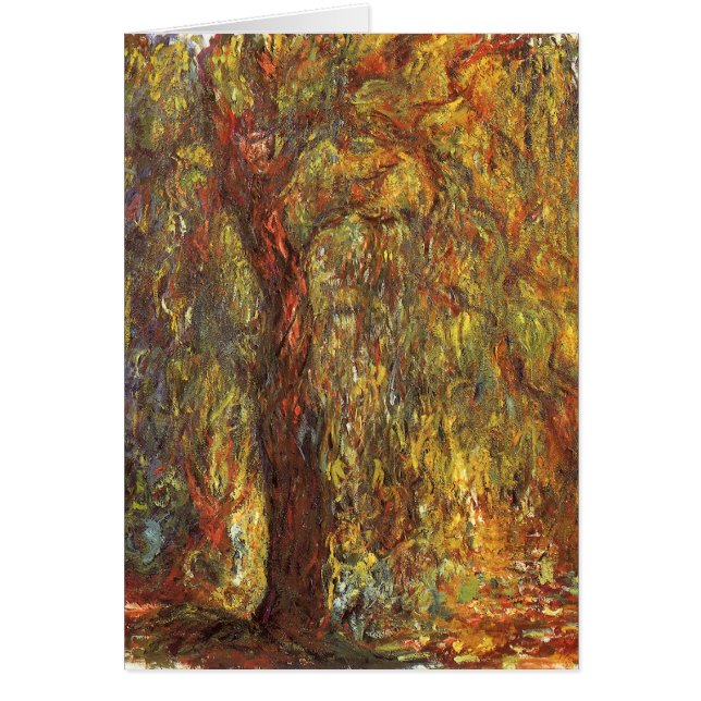 Weeping Willow by Claude Monet, Vintage Fine Art (Front)