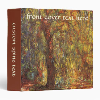 Weeping Willow by Claude Monet, Vintage Fine Art Binder