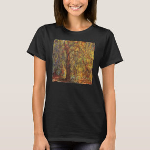 Weeping Willow by Claude Monet, Vintage Fine Art T-Shirt