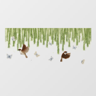Weeping Willow Fringe Seamless Window Decal (1)